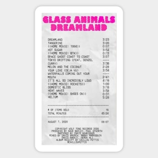 glass animals album Sticker